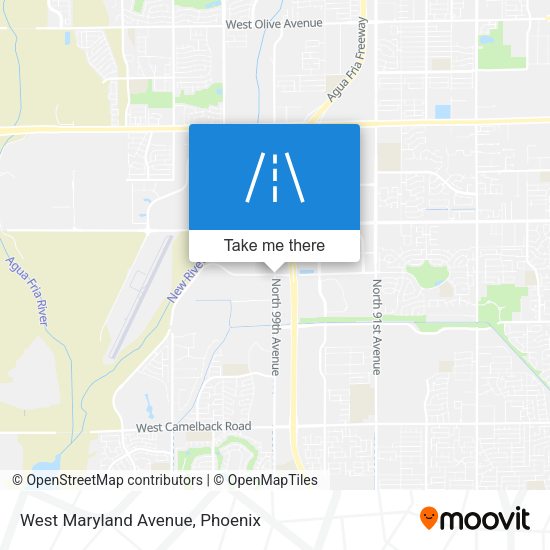 West Maryland Avenue map