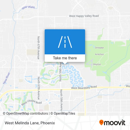 Mapa de West Melinda Lane
