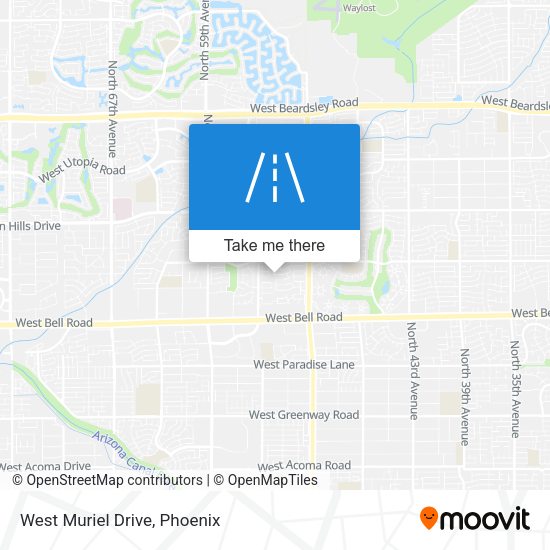 Mapa de West Muriel Drive