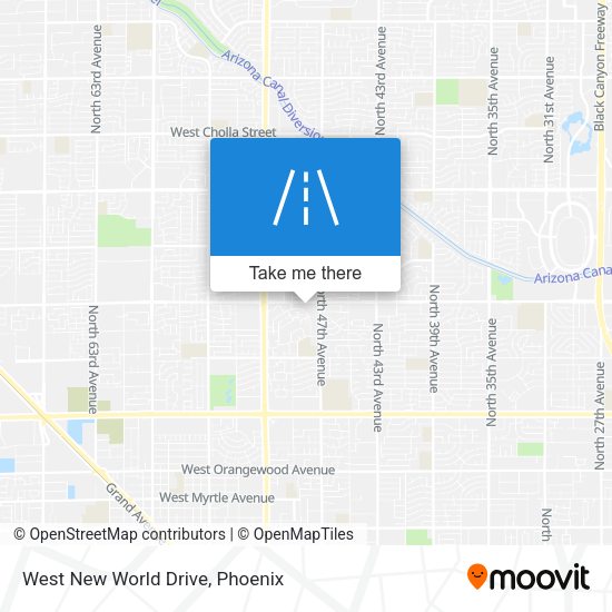 West New World Drive map