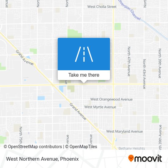 West Northern Avenue map