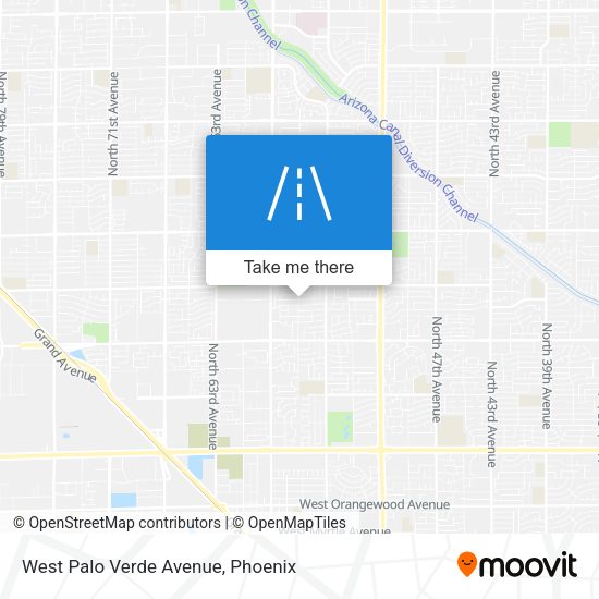 Mapa de West Palo Verde Avenue