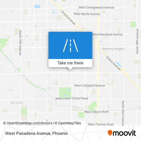 Mapa de West Pasadena Avenue