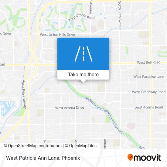 West Patricia Ann Lane map