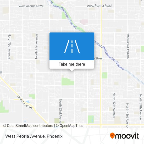 Mapa de West Peoria Avenue