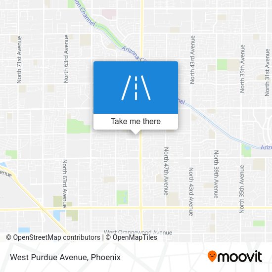 Mapa de West Purdue Avenue