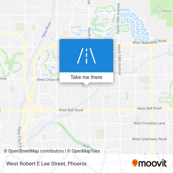 Mapa de West Robert E Lee Street