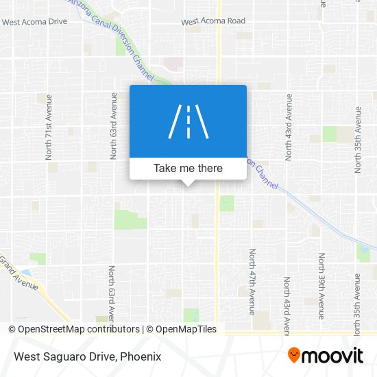 West Saguaro Drive map