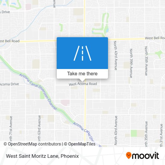 Mapa de West Saint Moritz Lane