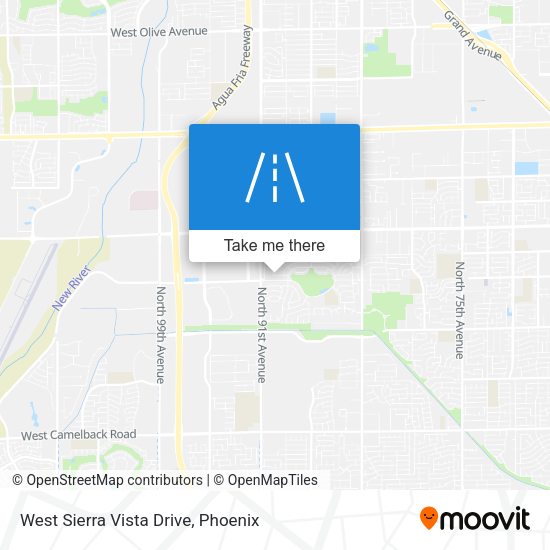 West Sierra Vista Drive map
