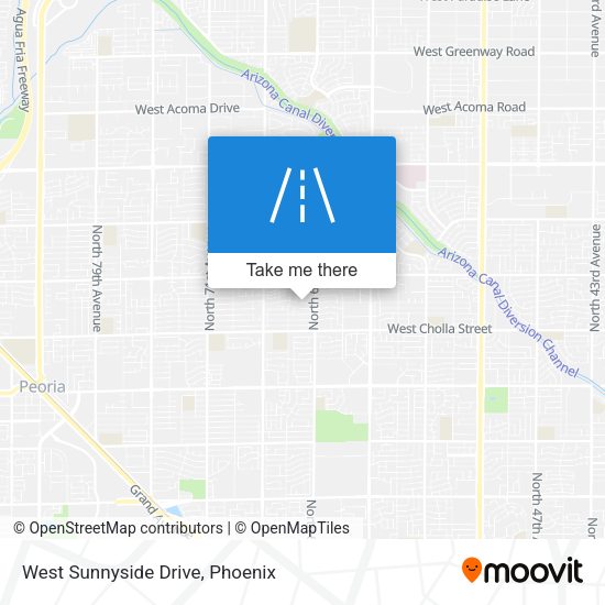 West Sunnyside Drive map