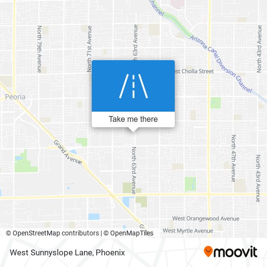 Mapa de West Sunnyslope Lane