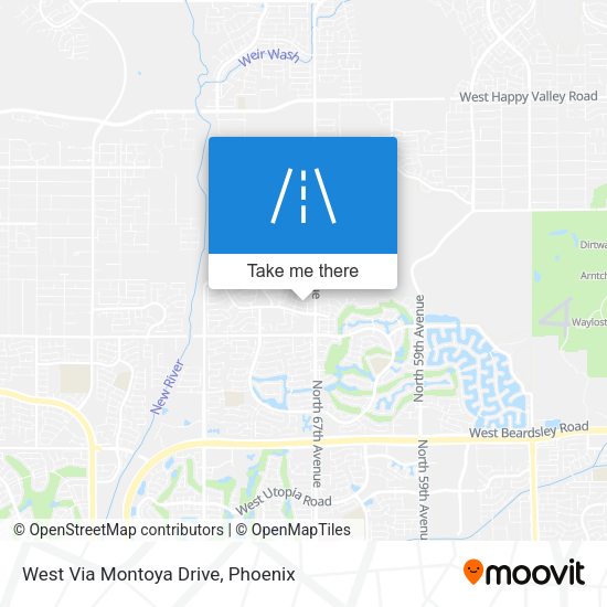 West Via Montoya Drive map