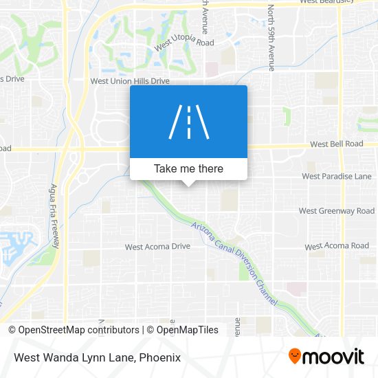 West Wanda Lynn Lane map