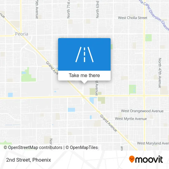 2nd Street map