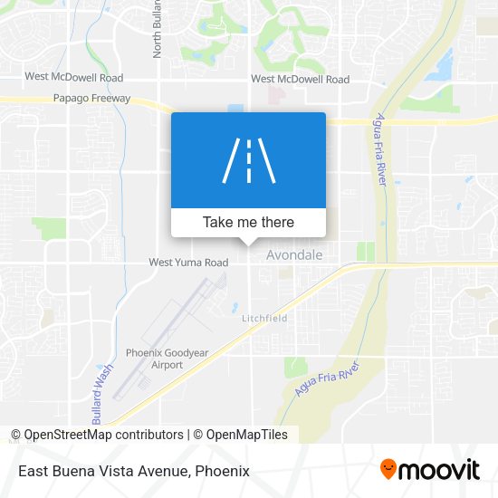 Mapa de East Buena Vista Avenue