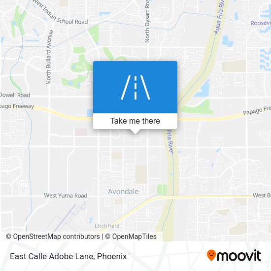 Mapa de East Calle Adobe Lane
