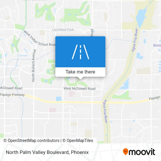 North Palm Valley Boulevard map