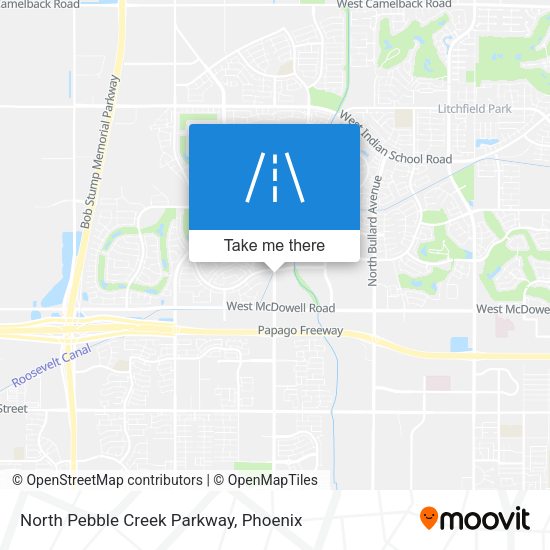 Mapa de North Pebble Creek Parkway