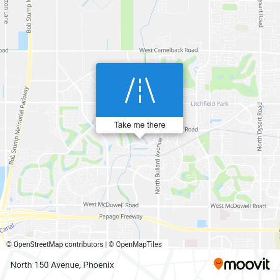Mapa de North 150 Avenue