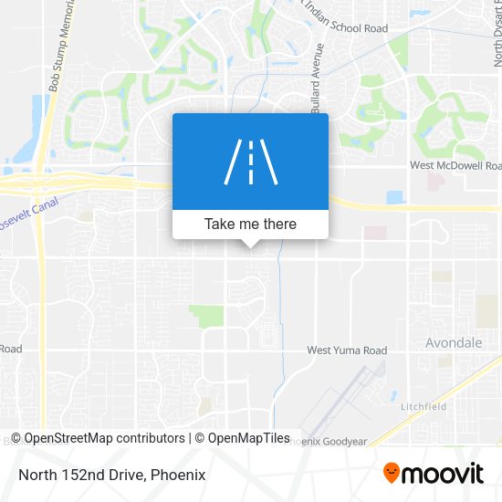 Mapa de North 152nd Drive