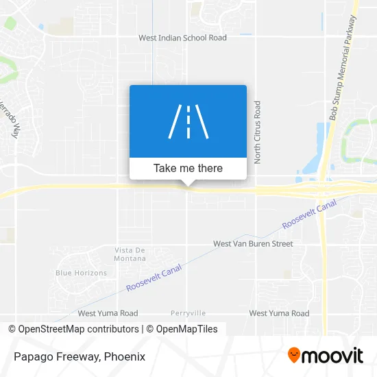 Papago Freeway map