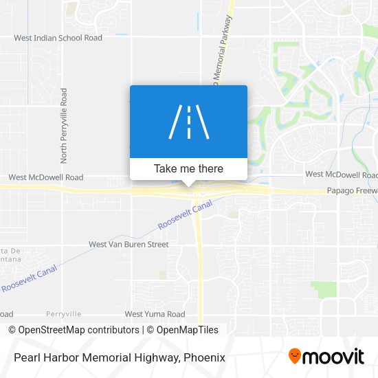 Mapa de Pearl Harbor Memorial Highway