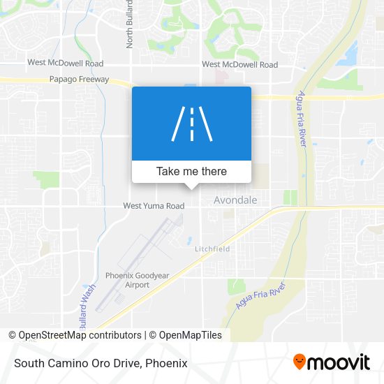 South Camino Oro Drive map