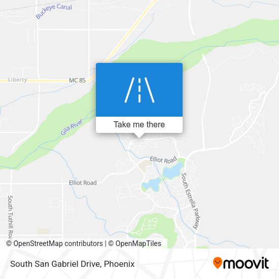 South San Gabriel Drive map