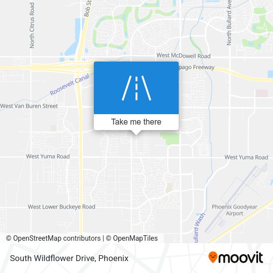 Mapa de South Wildflower Drive