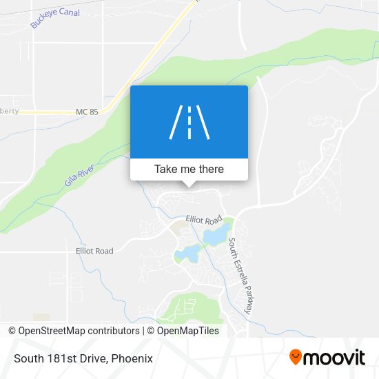Mapa de South 181st Drive