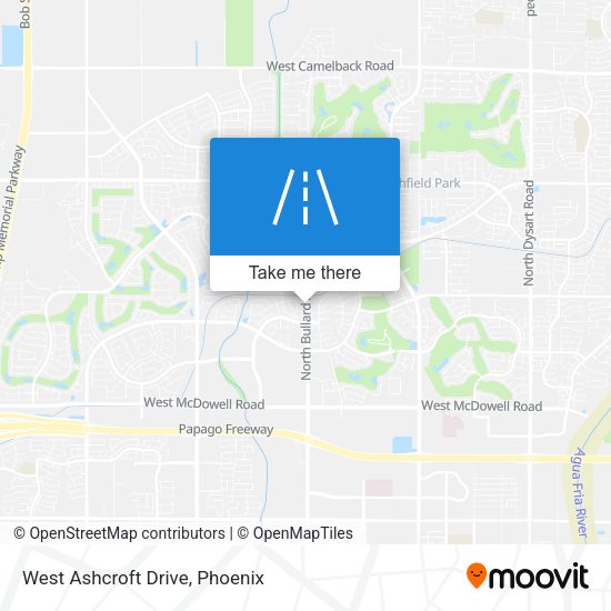 Mapa de West Ashcroft Drive