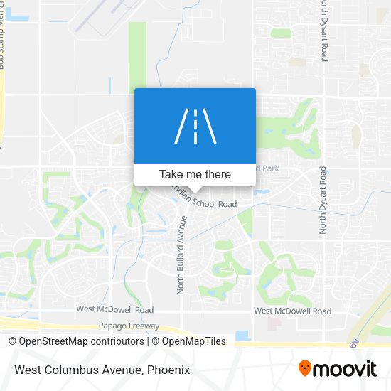 West Columbus Avenue map
