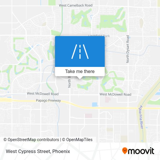 Mapa de West Cypress Street