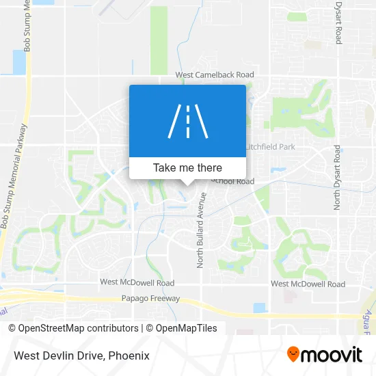 West Devlin Drive map