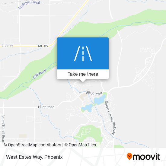 West Estes Way map