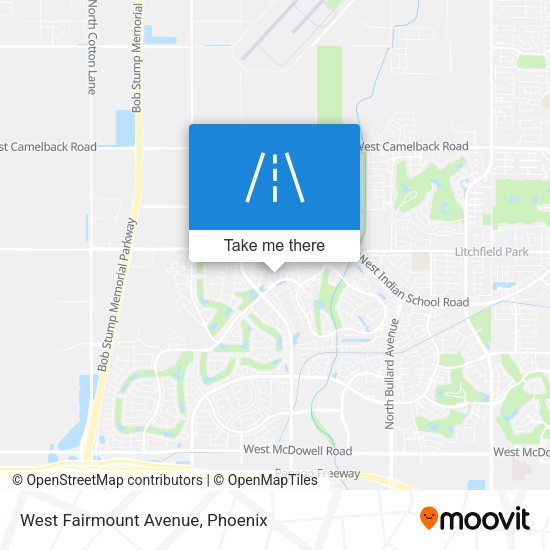 West Fairmount Avenue map