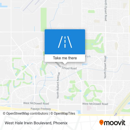 West Hale Irwin Boulevard map