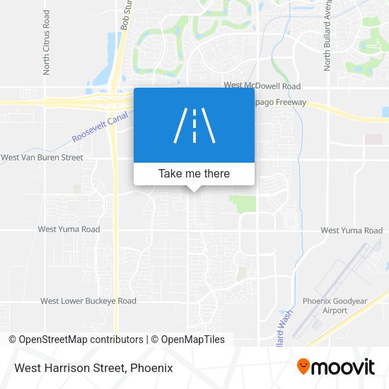 West Harrison Street map