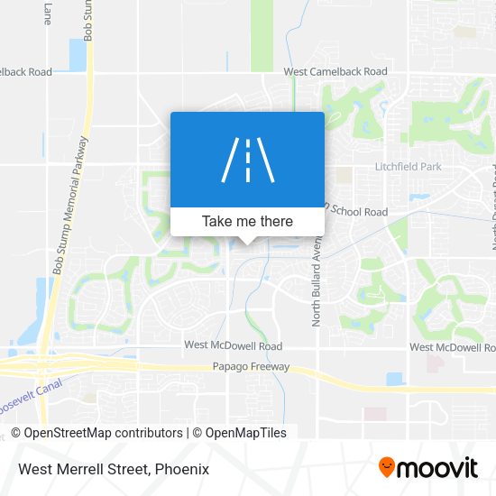 West Merrell Street map