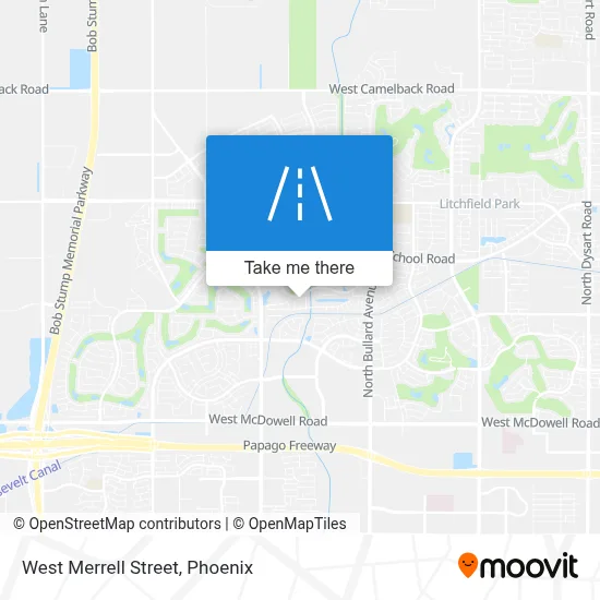 West Merrell Street map