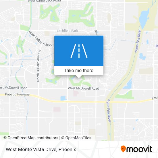 Mapa de West Monte Vista Drive