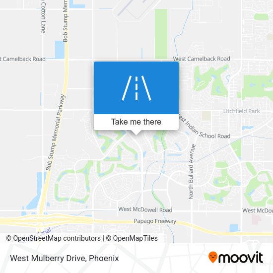 Mapa de West Mulberry Drive