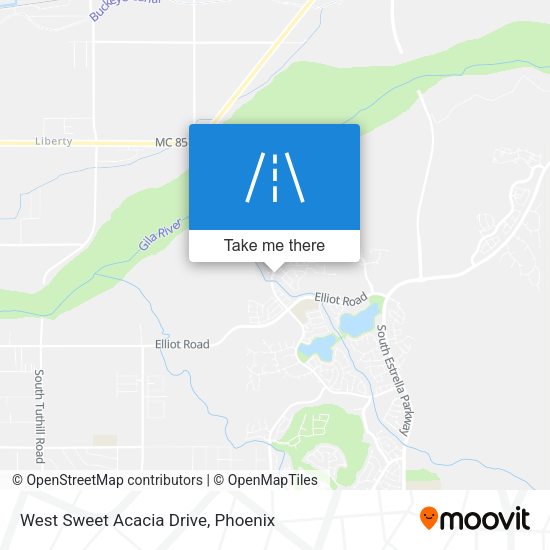 Mapa de West Sweet Acacia Drive