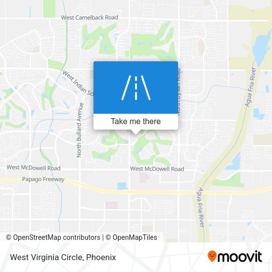 West Virginia Circle map