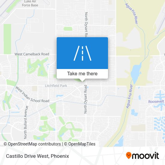 Mapa de Castillo Drive West
