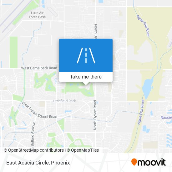 East Acacia Circle map