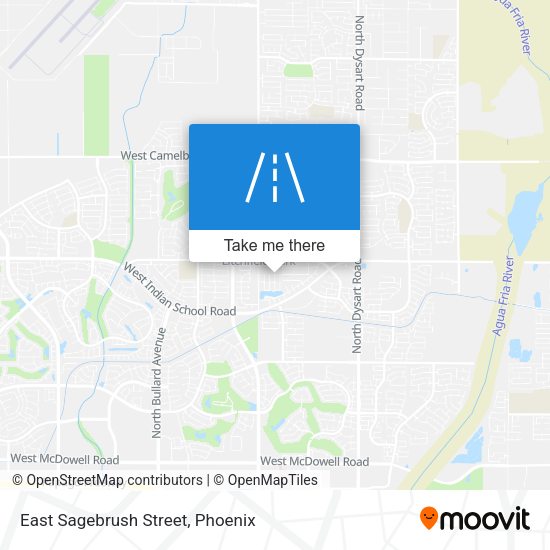 East Sagebrush Street map