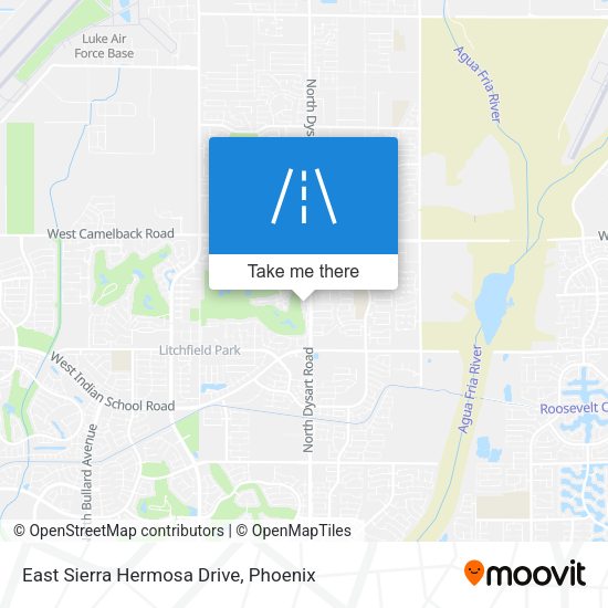 Mapa de East Sierra Hermosa Drive