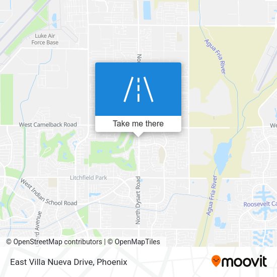 East Villa Nueva Drive map